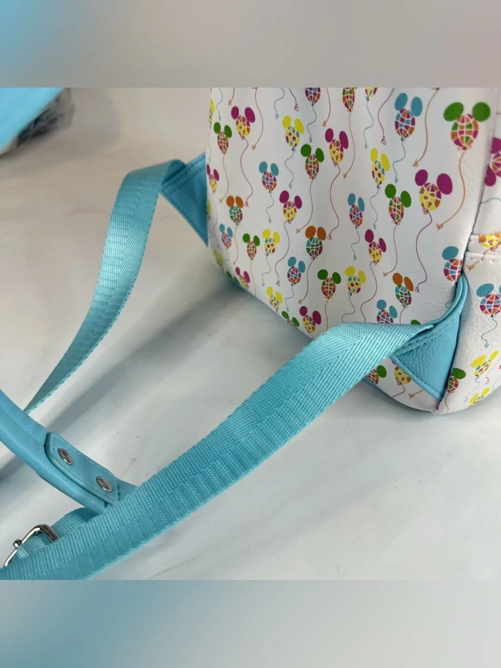 Disney Parks Epcot Loungefly Mini Backpack Mickey Mouse Balloons Vault 50th